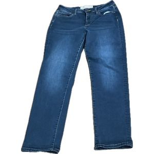 Soft Surroundings Jeans Denim Skinny Cropped Stretch Dark‎ Blue Women’s Size 8